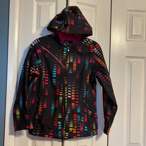 Spyder Other - NWOT Spyder long sleeve zippered jacket with hood size kids XL